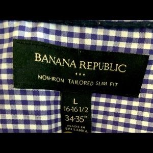 Banana Republic Men’s Non Iron Slim Fit Button Down Dress Shirt